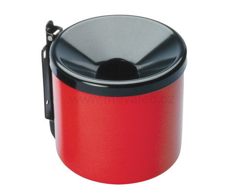 Wall mounted ashtray 90mm - red/black