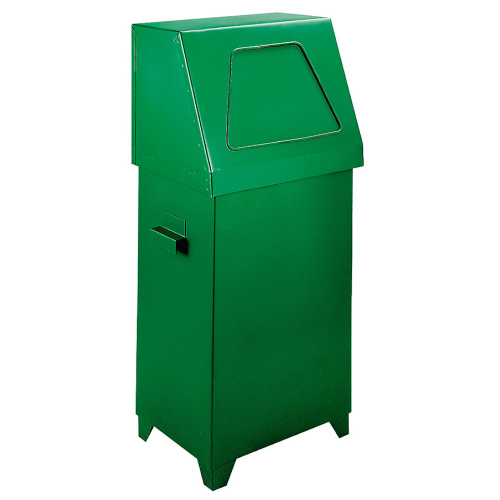 Exterior waste bin - green