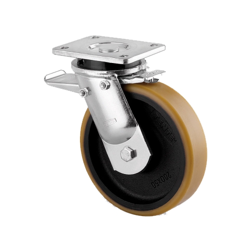 Polyamide wheel - rotary wheel with brake - 200