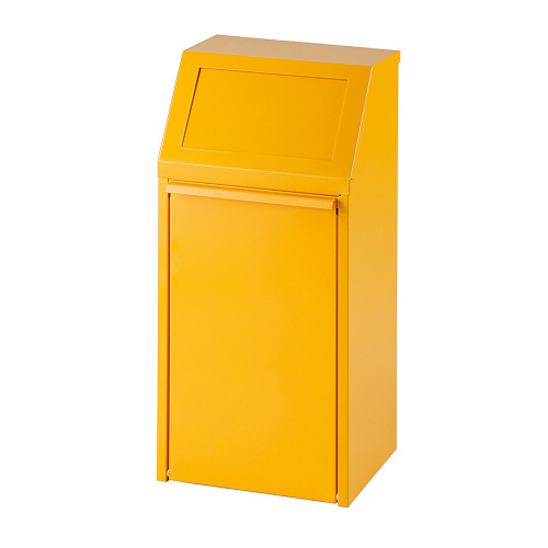 Tipping waste bin 40l. - yellow