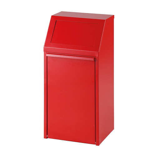Tipping waste bin 40l. - red
