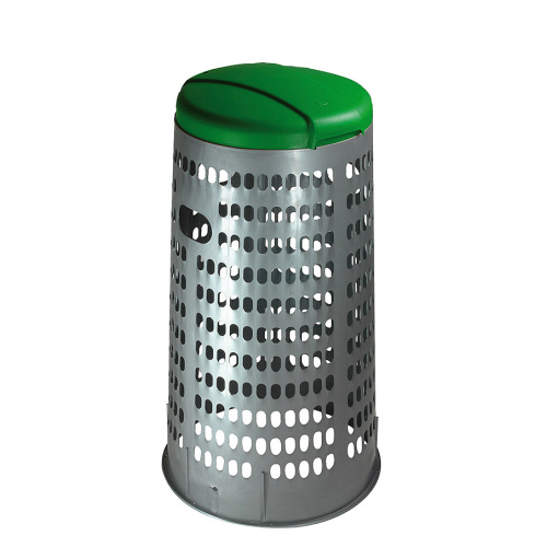 Plastic stand for bags - green lid