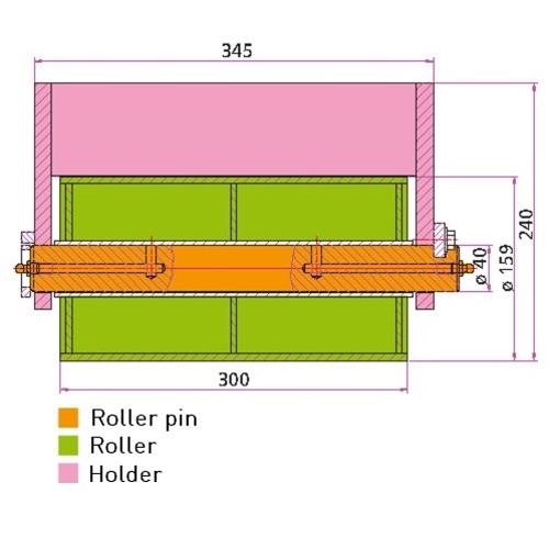 Abroll fairlead pin 300 mm