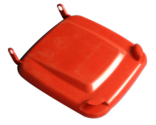 Lid for a plastic bin  240 lt. - plastic container - red