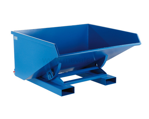 Tipping container with double bottom 900 l without wheels