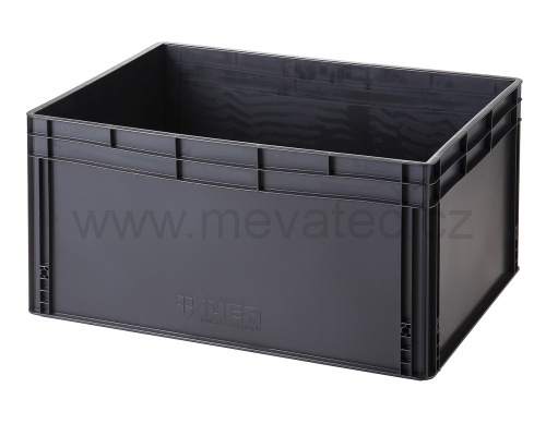 Plastic EURO crate 800x600x420 mm - ESD