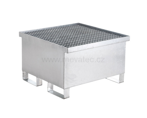 Trapping tub for one barrel - zinc