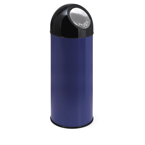 Wastebin with touch lid 55 l. - blue/black