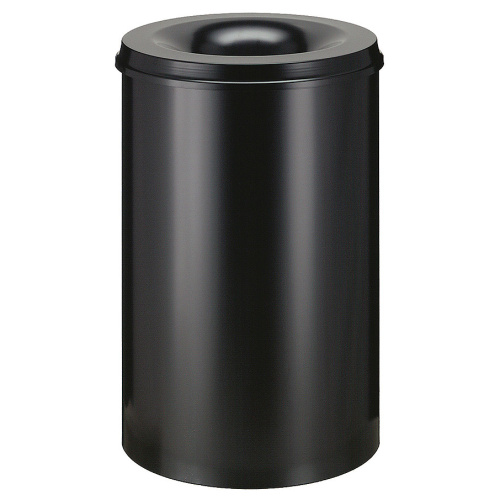 Self-extinguishing bin 50 l – black and black