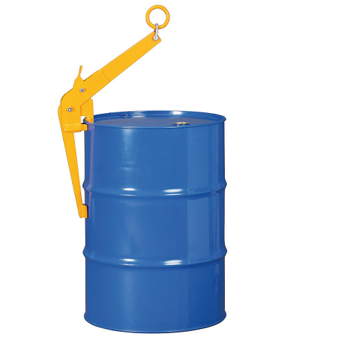 Hook for vertical handling of barrels