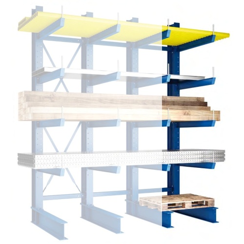 One-sided cantilever rack - Medium 2500/400 mm - EP