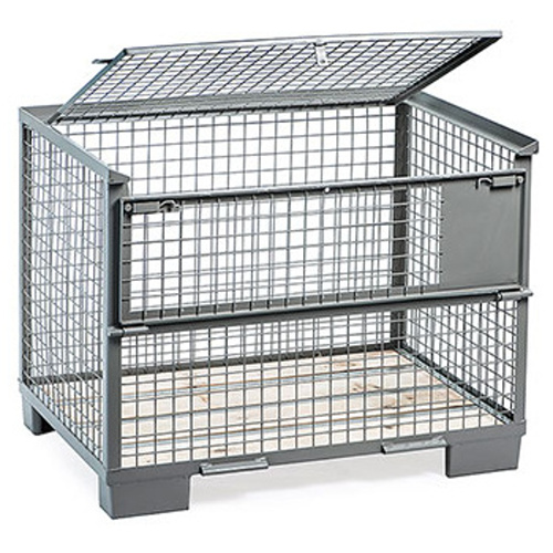 Mesh box with upper opening