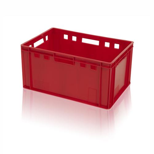 Plastic crate for meat products E3