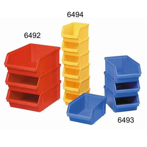 Plastic container 400x300x162 - red