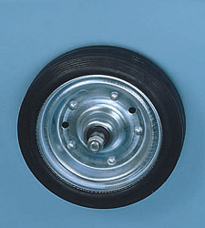 Rubber tyre wheels
