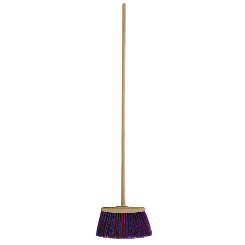 Industrial broom with stick
