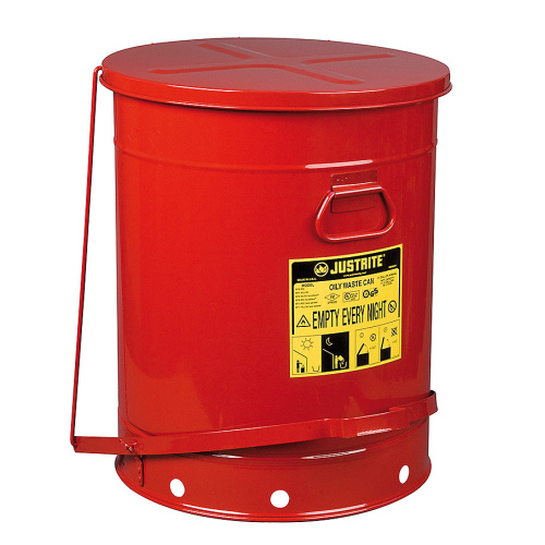 Waste bin for combustibles