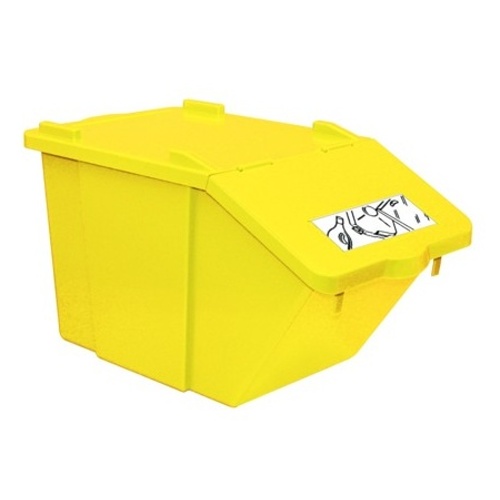 Waste sorting bin - yellow 45 l.