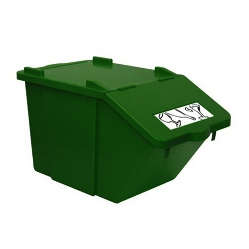 Waste sorting bin - green 45 l.