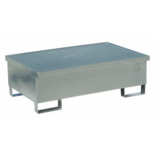 Trapping tub with grid - galvanized
