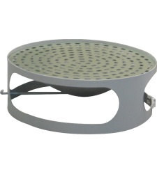 Lid for concrete bin with ashtray - gray