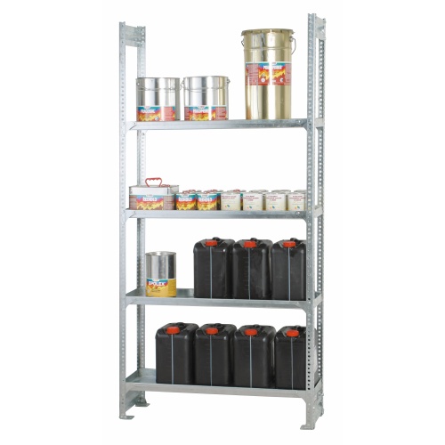 Shelf rack with tray shelves 1000x305x2000
