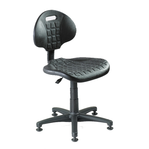 Work chair with sliders