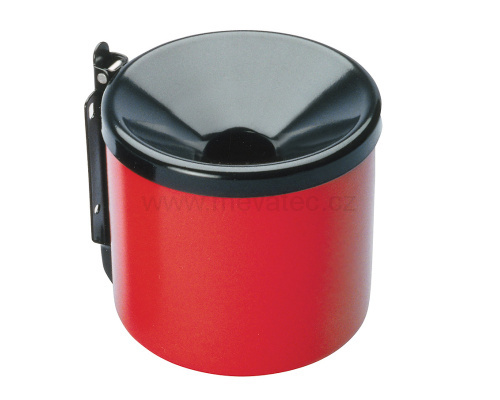 Wall mounted ashtray-red/black