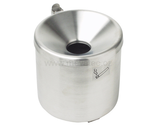 Wall mounted ashtray - stainless