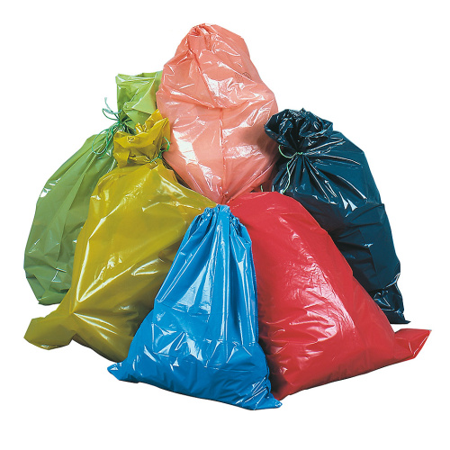 Polyethylene bags 55 x 100 cm - yellow