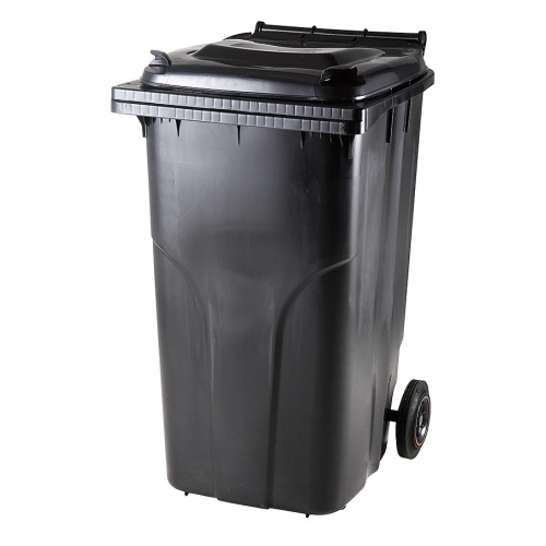 Plastic bin 240 l - black