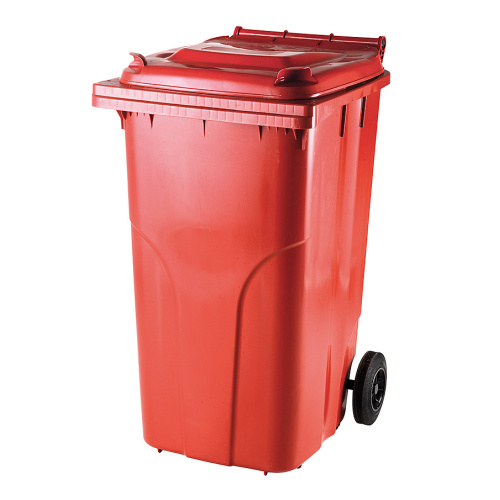 Plastic bin 240 l - red