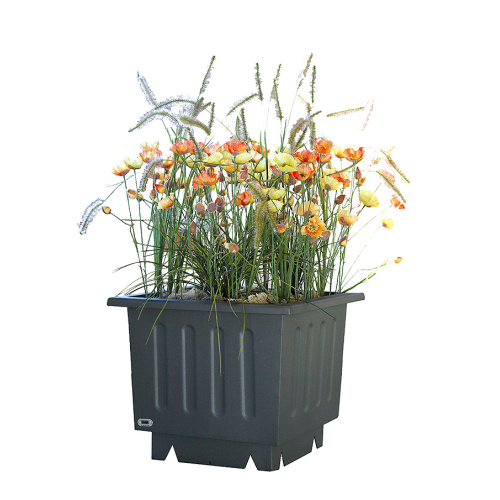 Steel outdoor flowerpot VIDA
