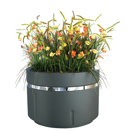 Steel outdoor flowerpot REDOLDA