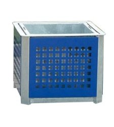 Container for plants with steel lining - square