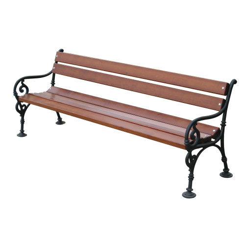 Cast-iron bench with soft wood Wien