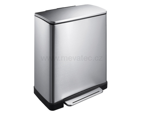 Stainless waste bin with plastic lining 50 l