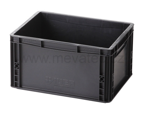 Plastic EURO crate 400x300x220mm - ESD