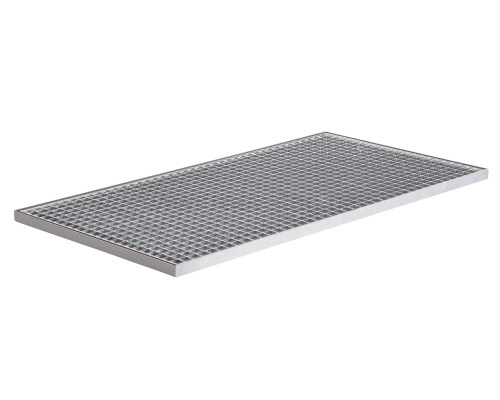 Trapping floor with grate - zinc