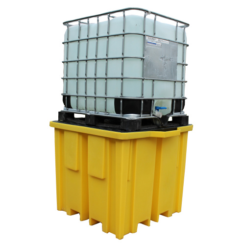 Trapping tub for IBC container