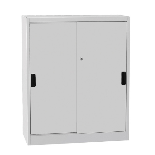Universal cabinet with a sliding door