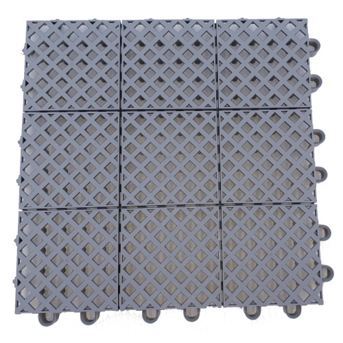 Plastic mat 245x245x15mm  - grey
