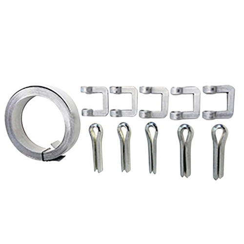Metal clamping tape with clips