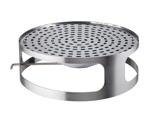 Lid for concrete bin with ashtray - stainless steel