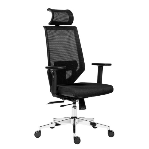 Office chair with mesh backrest – EDGE - Black