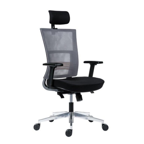 Office chair with mesh backrest – NEXT - Black