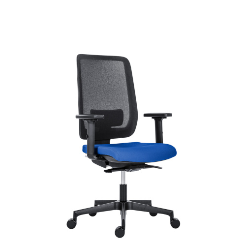 Office chair with mesh backrest – ECLIPSE - Blue