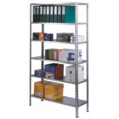 Universal rack with 6 shelves- zinc-coated 100 kg/shelf