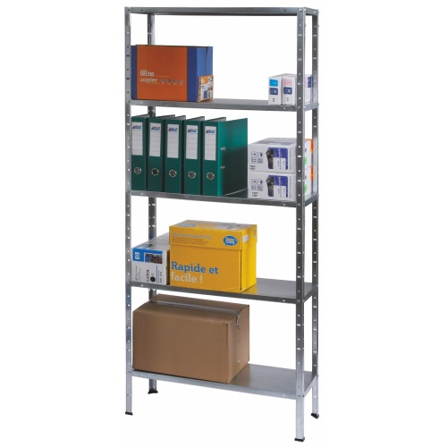 Universal rack with 5 shelves- zinc-coated 50 kg/shelf