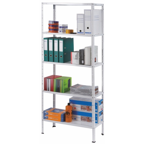 Universal rack with 4 shelves - varnished - 50 kg/shelf